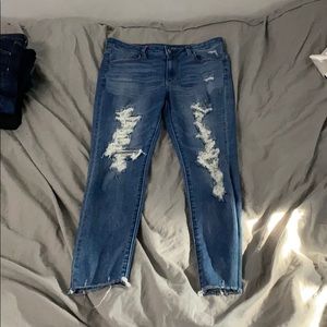 American eagle super hi rise jeggings